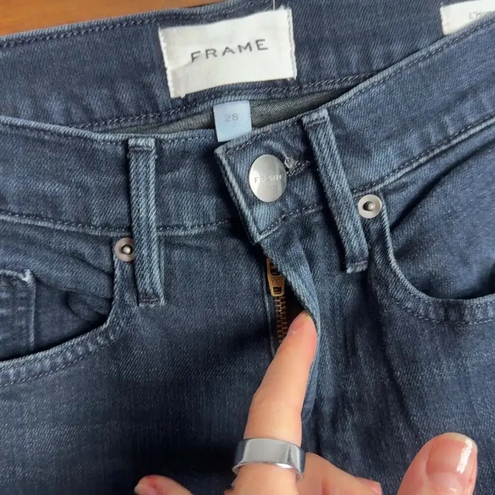 FRAME L'Homme Slim Jeans Size 28 Dark Wash Placid Denim Men’s